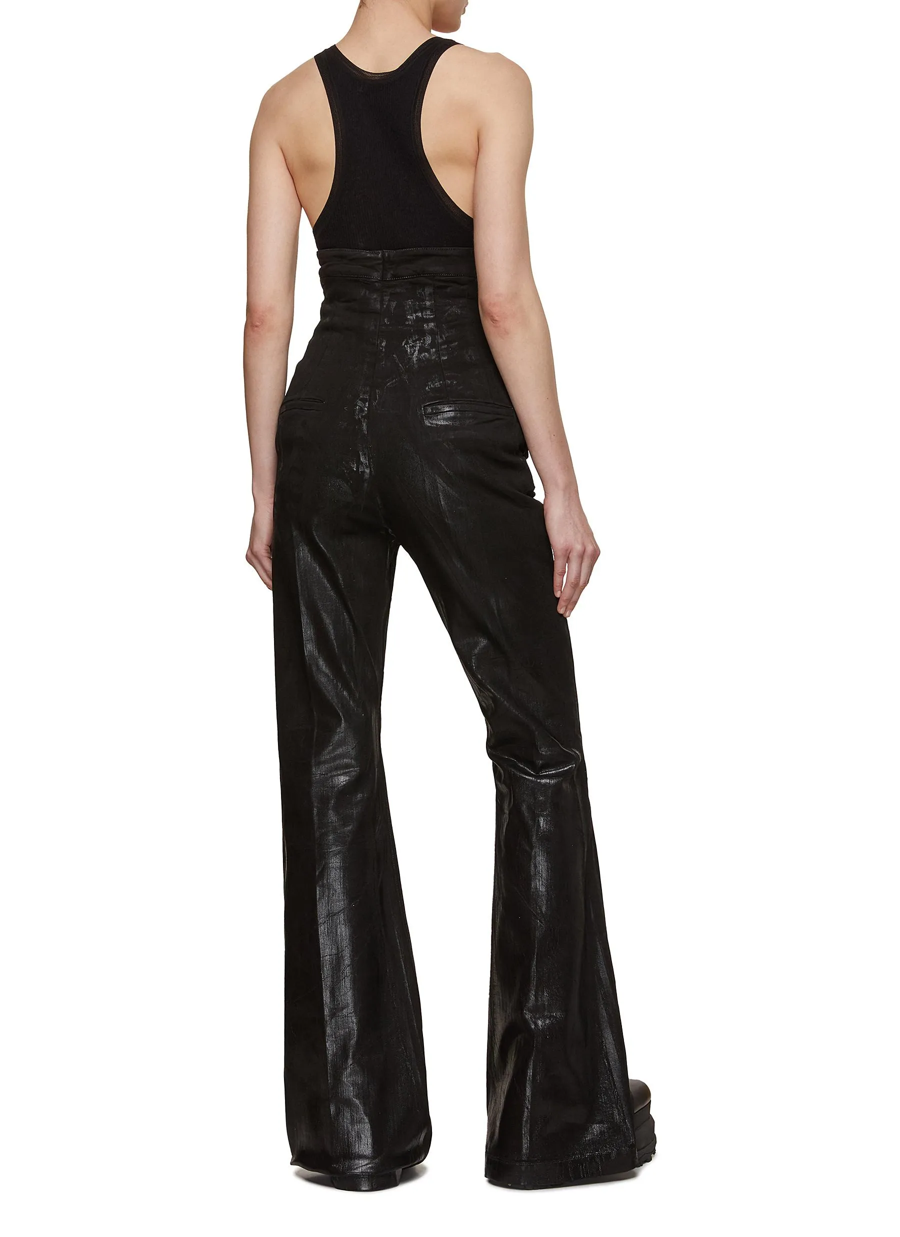 Bolan Waxed Denim Flared Jeans by RICK OWENS