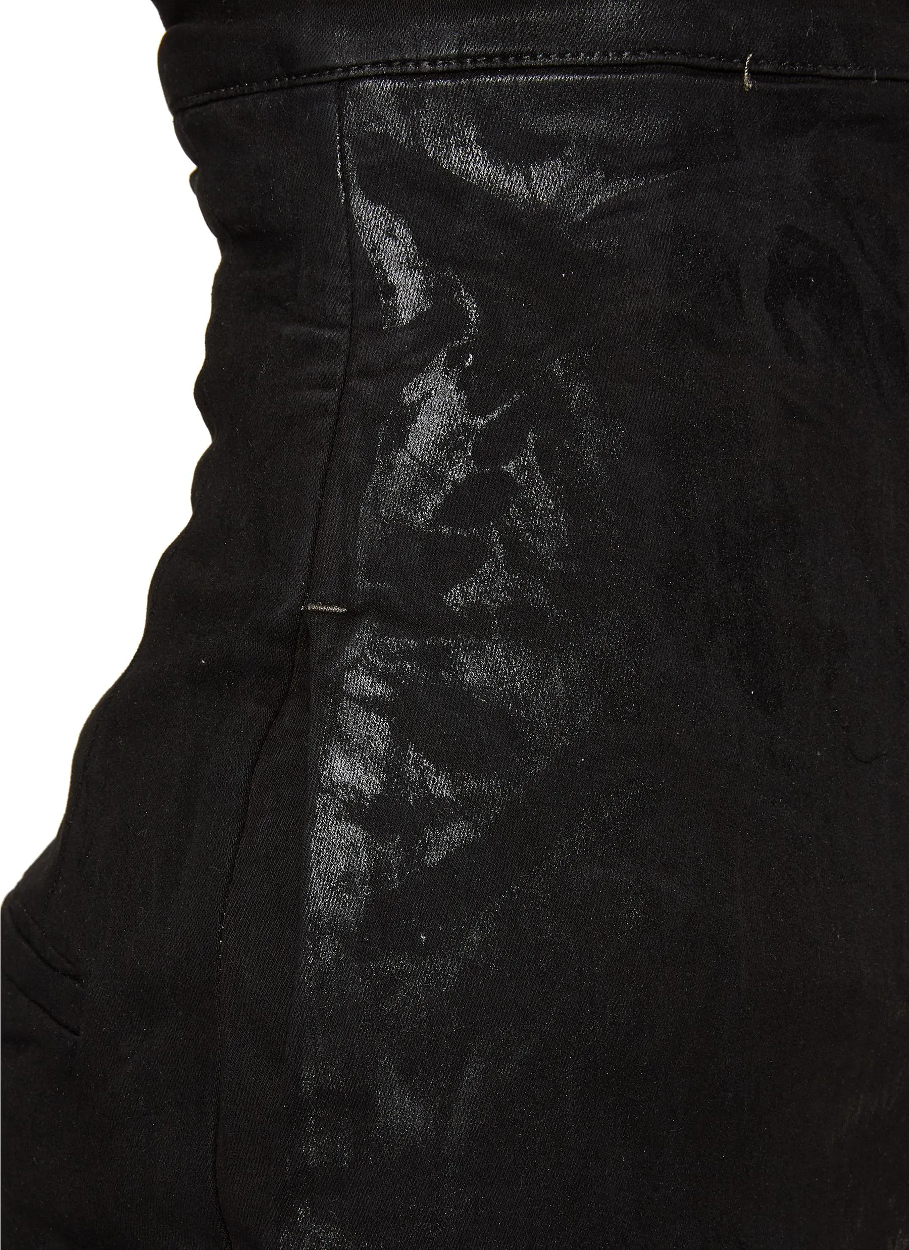 Bolan Waxed Denim Flared Jeans by RICK OWENS