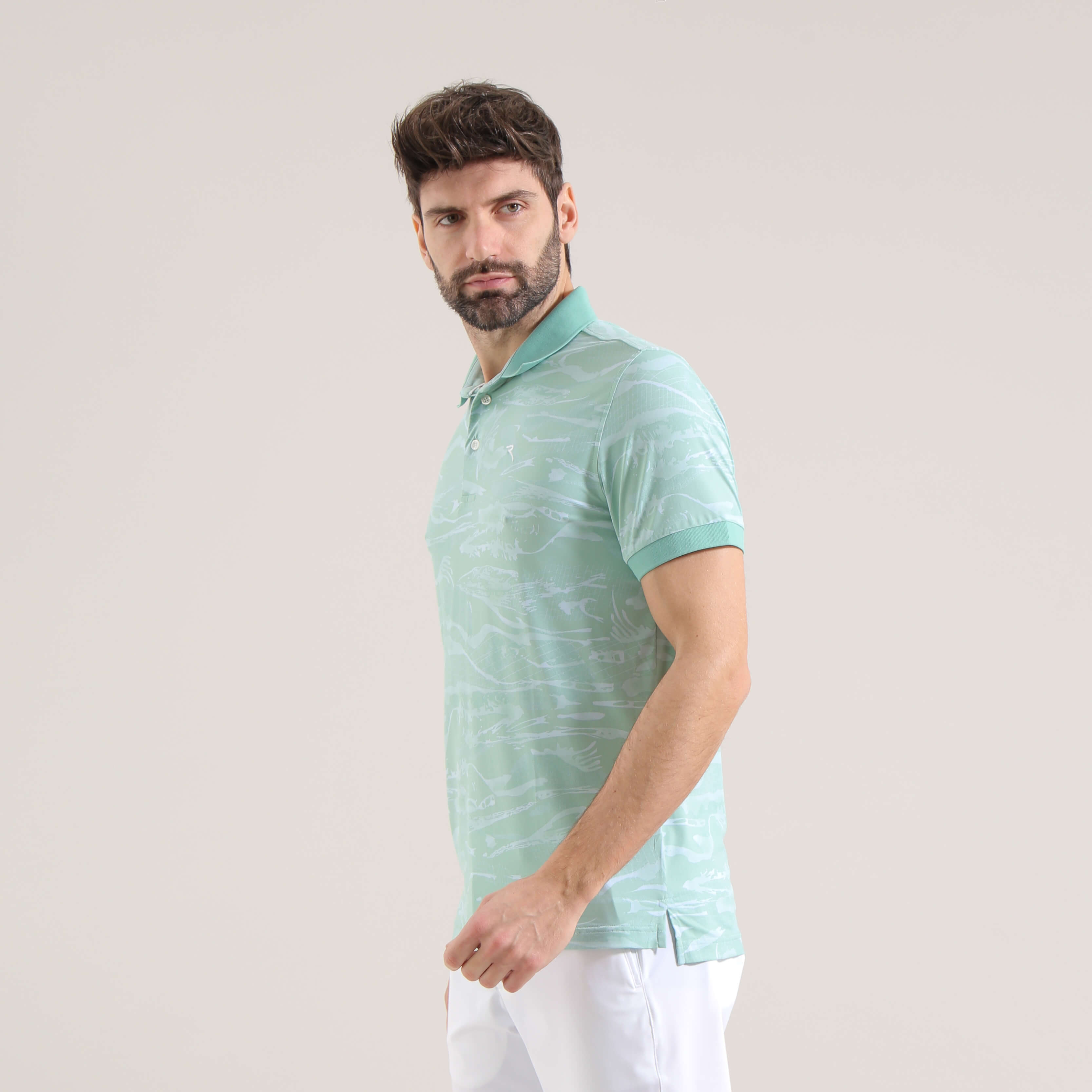 ABRIGO | Eco-Friendly Printed Polo with Sunblock