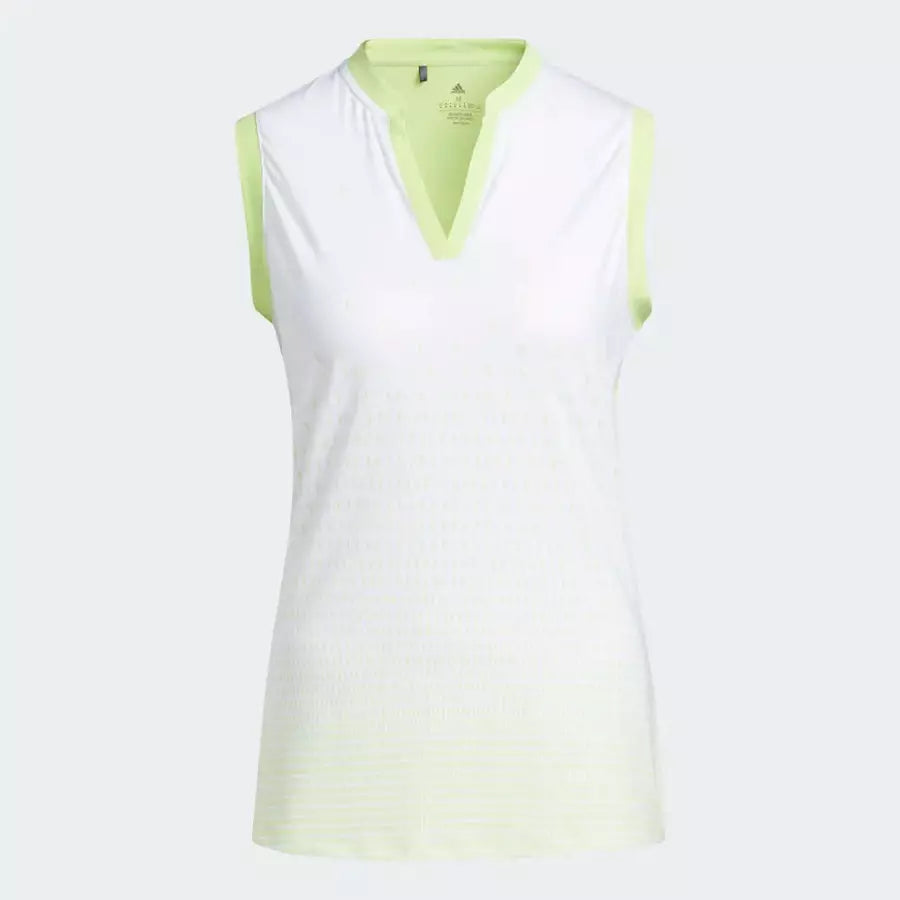 Adidas ladies gradient sleeveless polo shirt