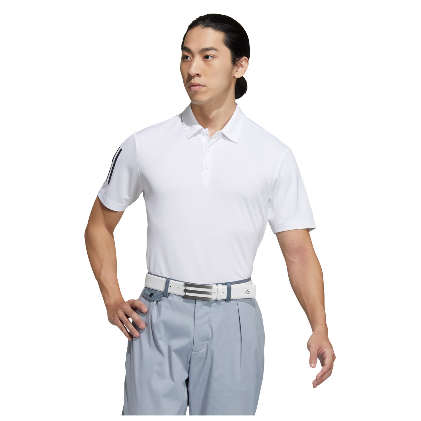 adidas Men's Polo Shirt: 3-Stripe Basic Design