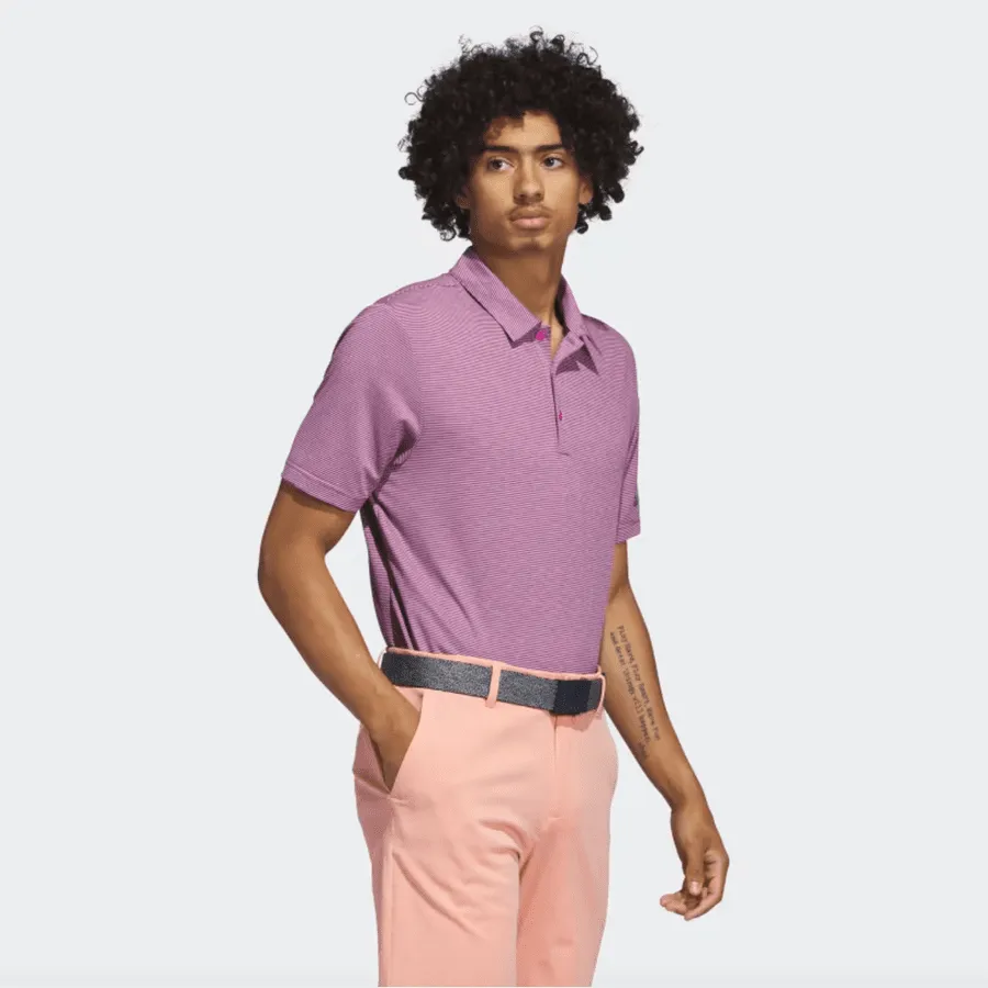 Adidas Polo Shirt with Ottoman Stripe