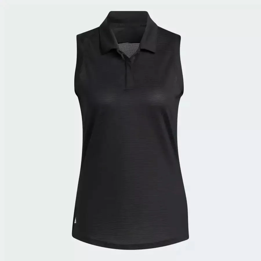 Black Adidas Sleeveless Polo Shirt