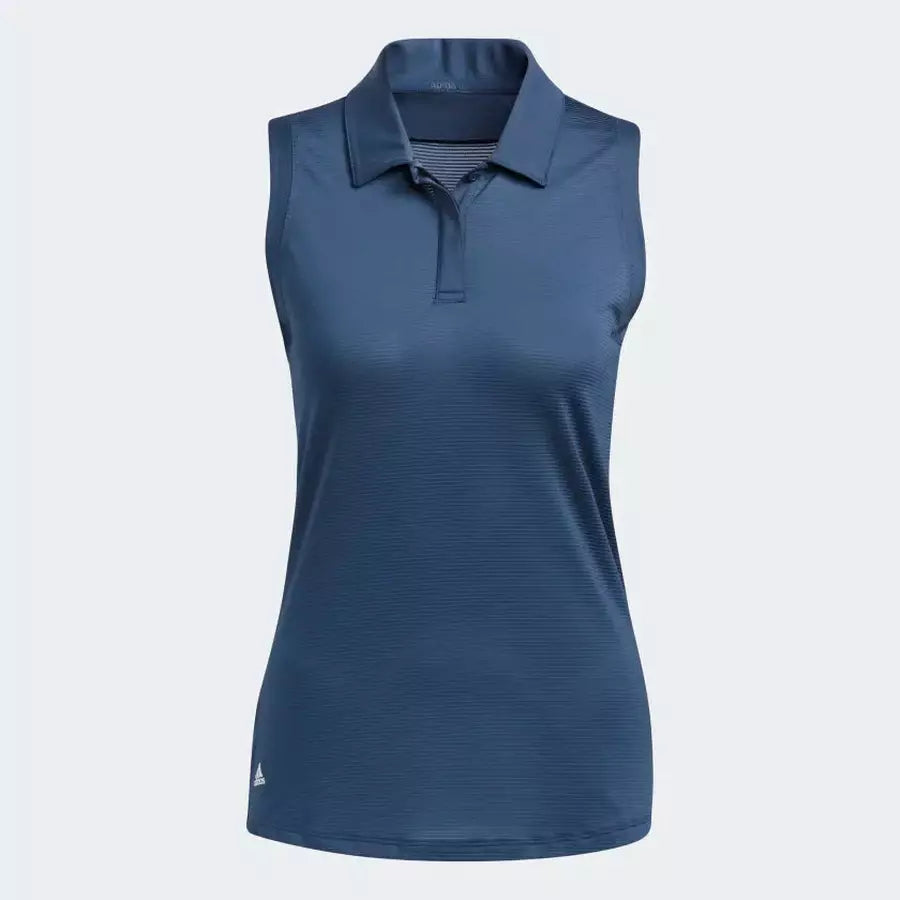 Adidas sleeveless polo shirt navy.