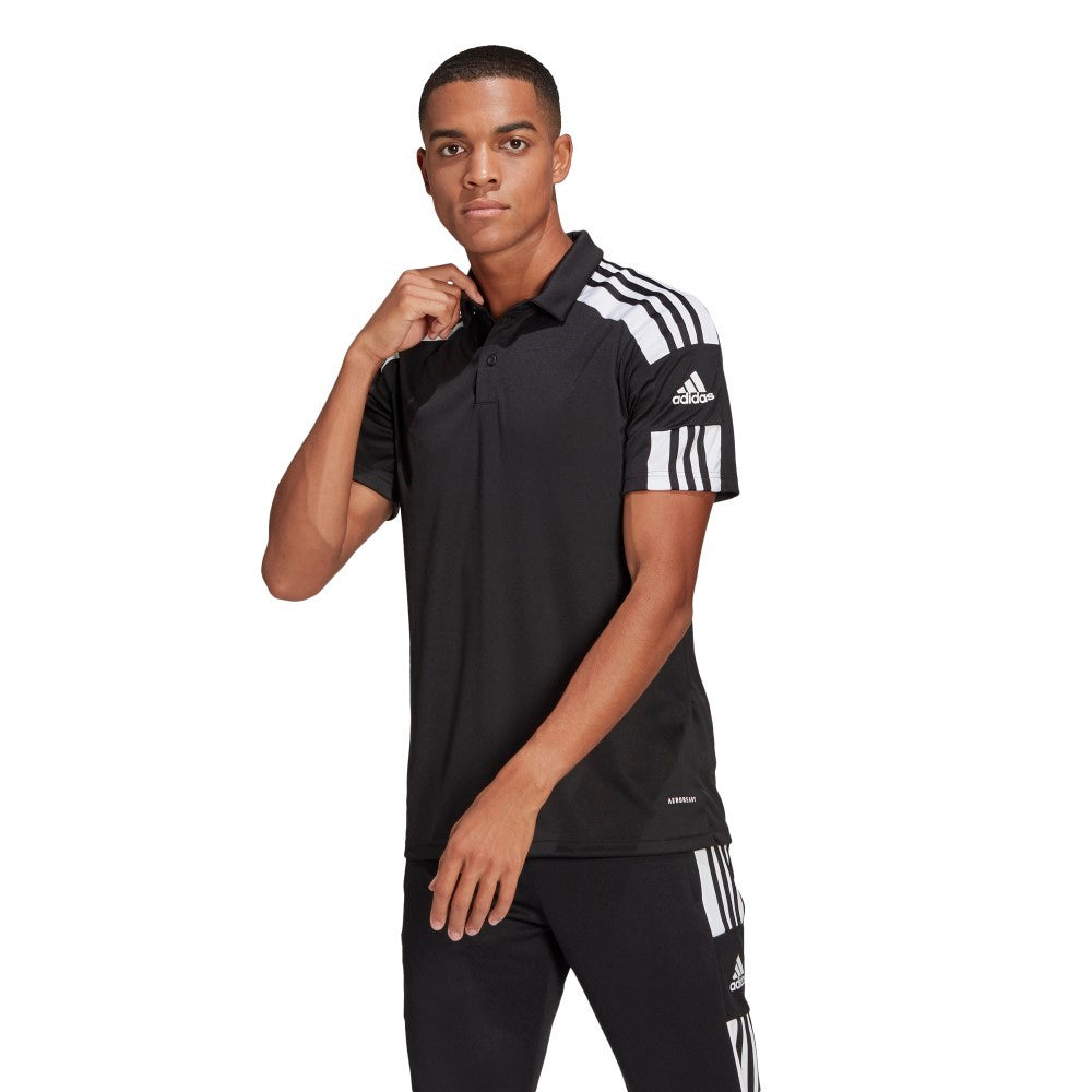 Adidas Squadra 21 Polo Shirt - Black/White