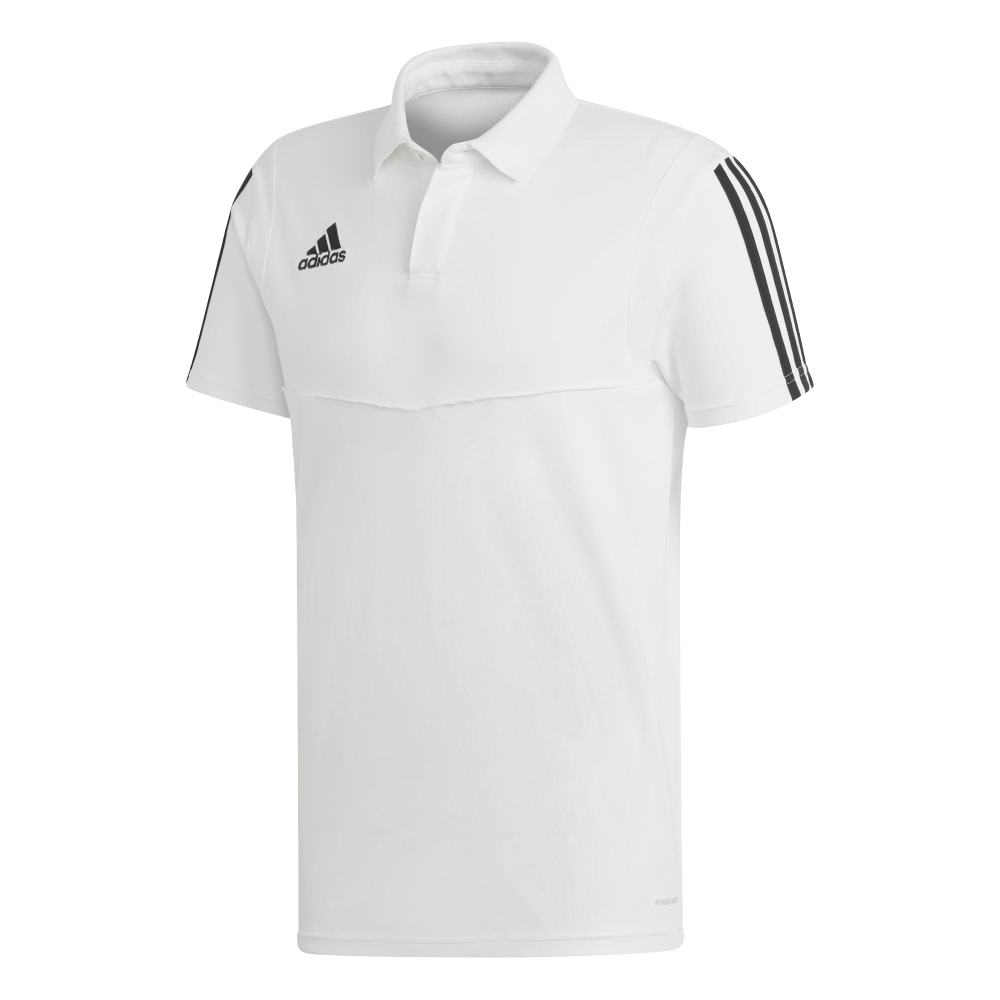 Adidas Tiro 19 Polo in White/Black