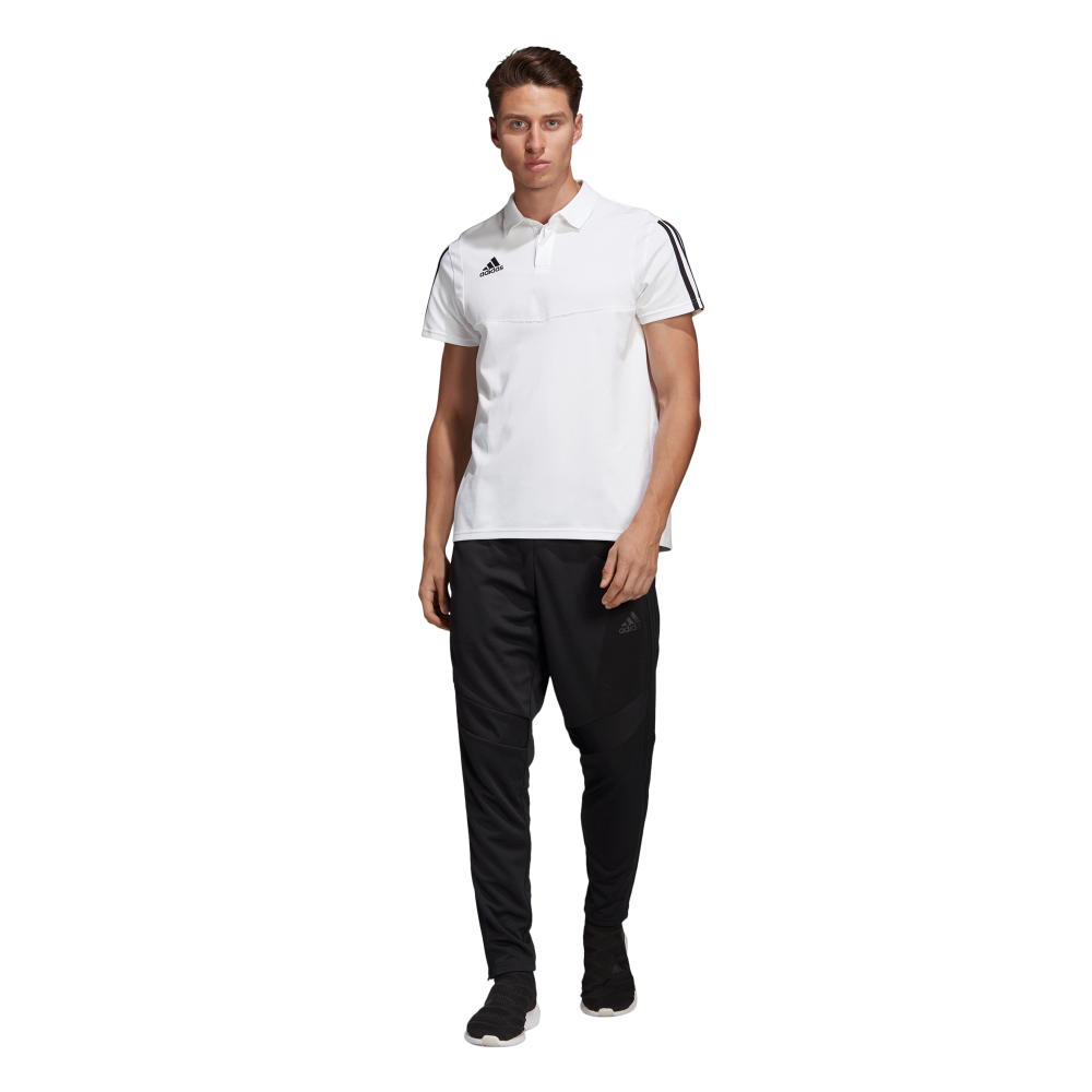 Adidas Tiro 19 Polo in White/Black