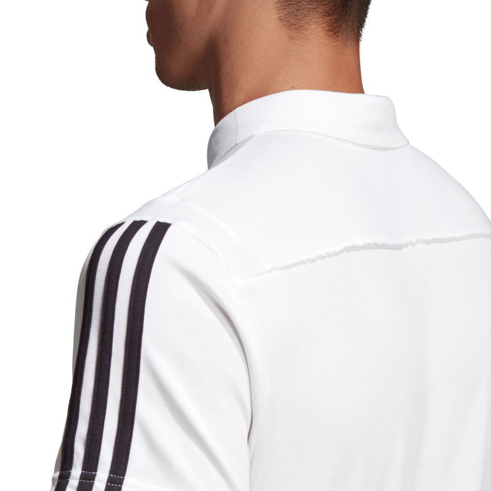 Adidas Tiro 19 Polo in White/Black