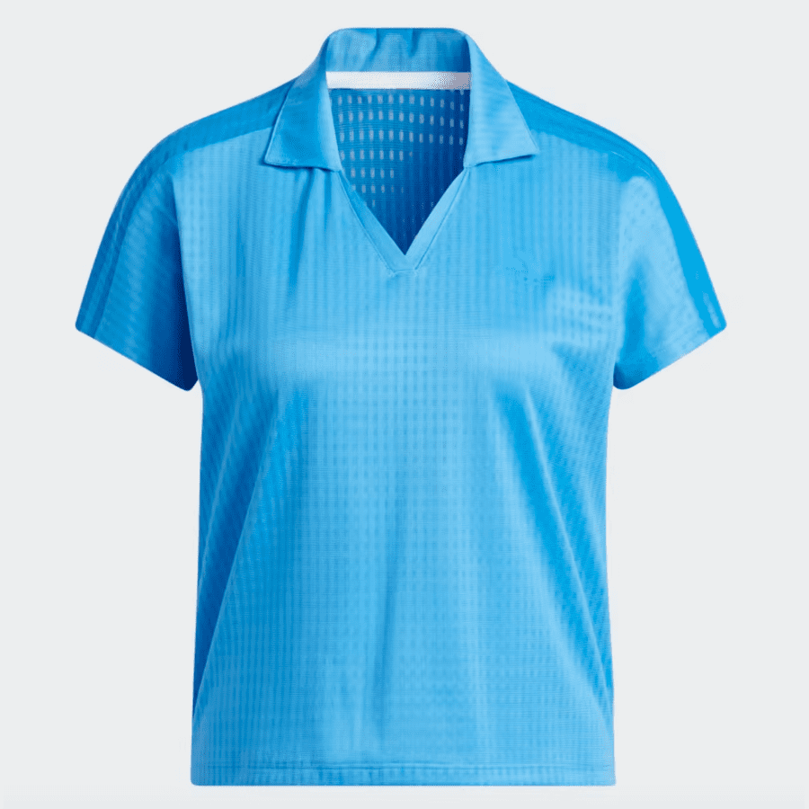 Adidas Women's Blue 3-Stripes Polo Shirt