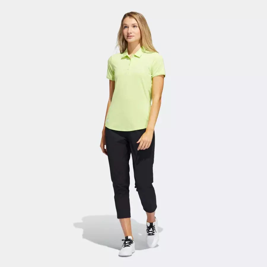 Adidas Women's Green Ultimate365 Solid Polo Shirt.