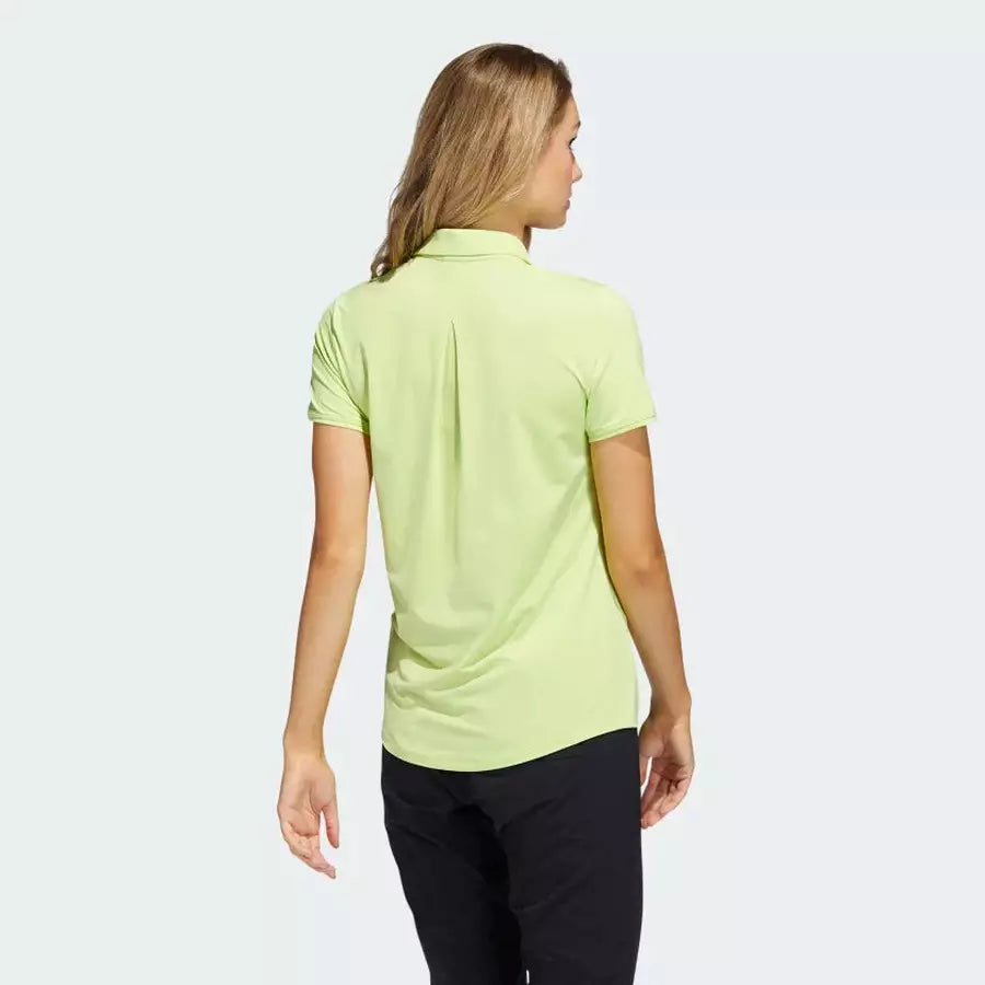 Adidas Women's Green Ultimate365 Solid Polo Shirt.