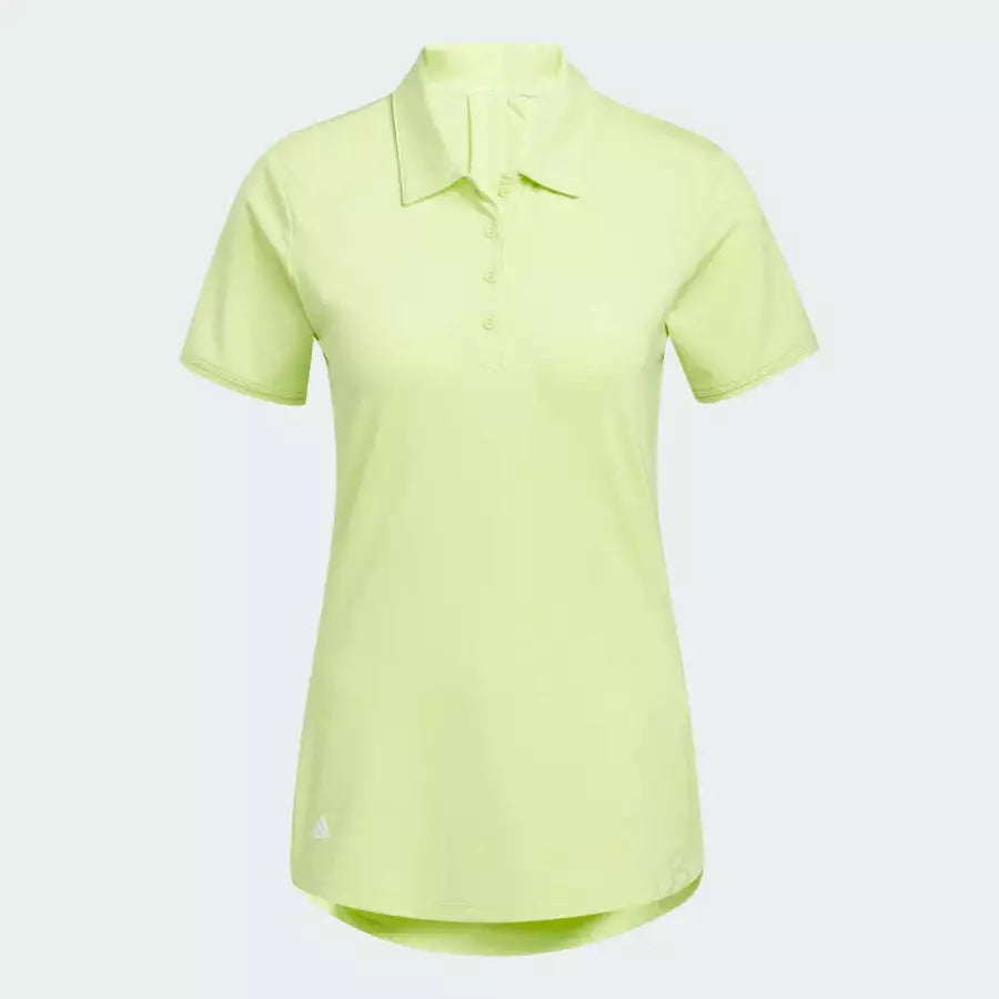 Adidas Women's Green Ultimate365 Solid Polo Shirt.