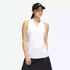 Adidas Women's HEAT.RDY Sleeveless Polo Shirt in White