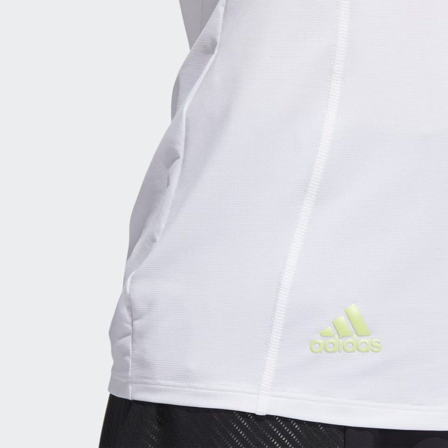 Adidas Women's HEAT.RDY Sleeveless Polo Shirt in White