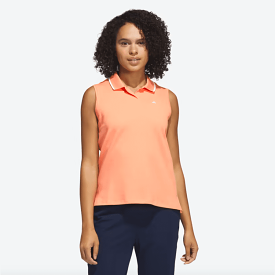 Adidas Women's Orange Golf Polo Shirt