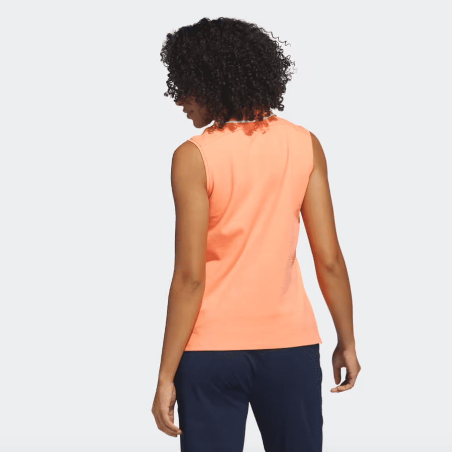 Adidas Women's Orange Golf Polo Shirt