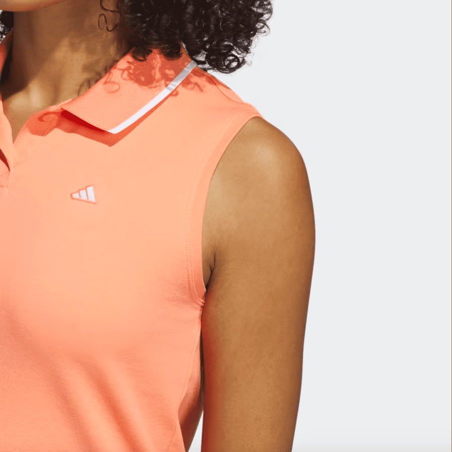 Adidas Women's Orange Golf Polo Shirt