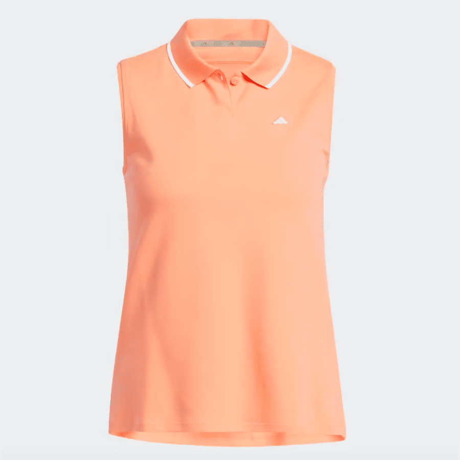 Adidas Women's Orange Golf Polo Shirt