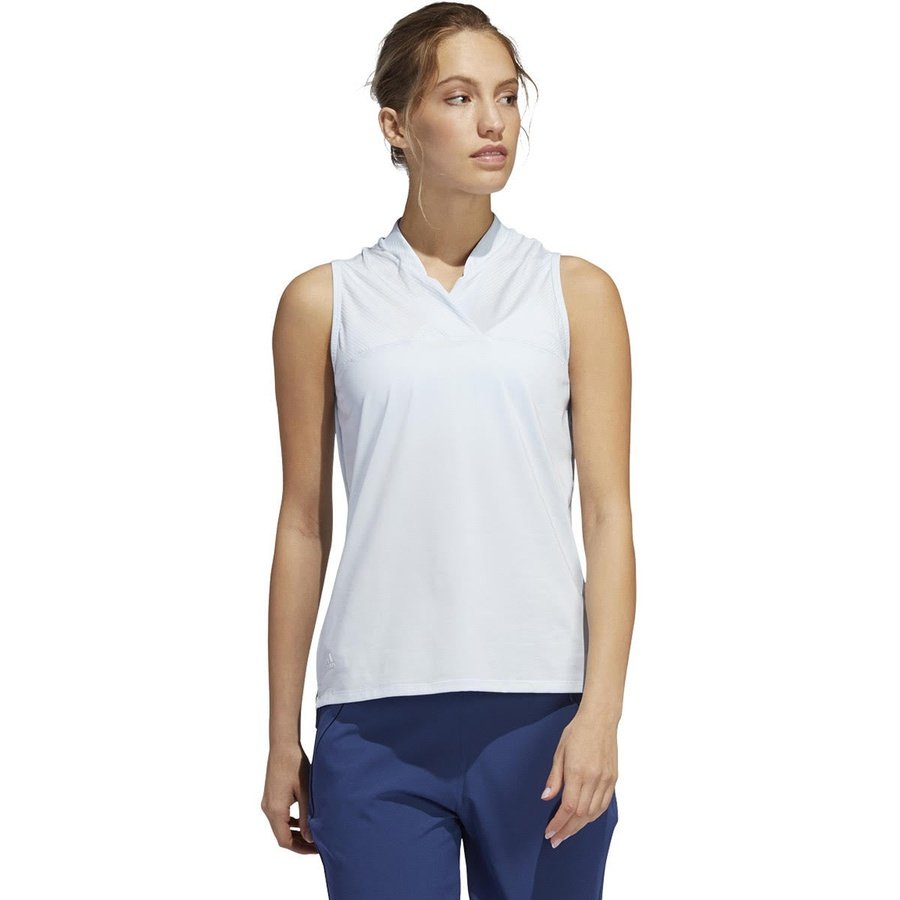 Adidas Women's Sleeveless Polo Shirt - Crossover Design