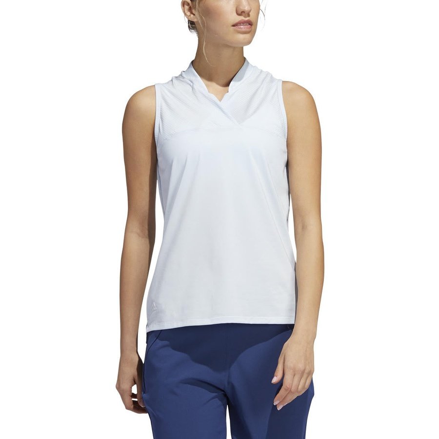 Adidas Women's Sleeveless Polo Shirt - Crossover Design