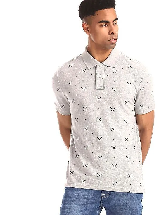 Aeropostale Grey Polo Shirt for Men