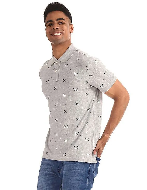 Aeropostale Grey Polo Shirt for Men