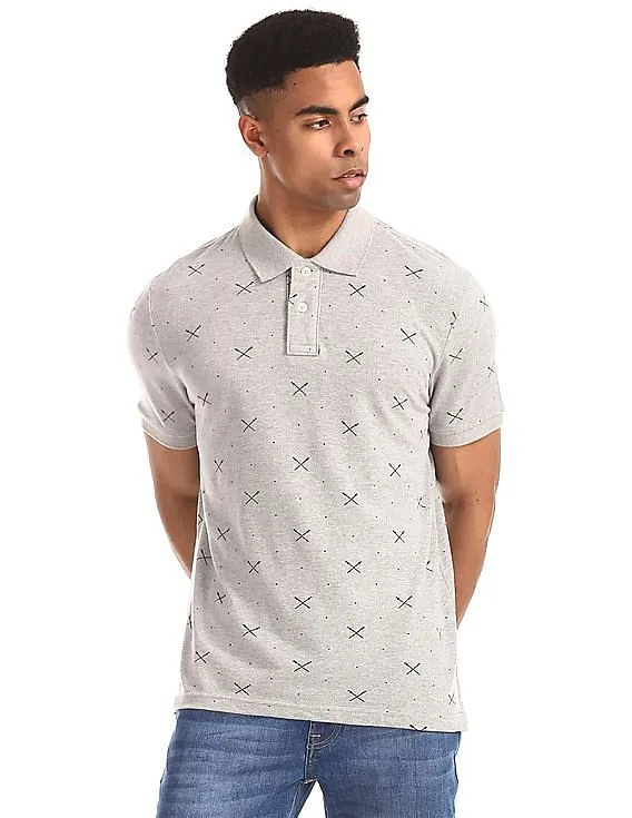 Aeropostale Grey Polo Shirt for Men