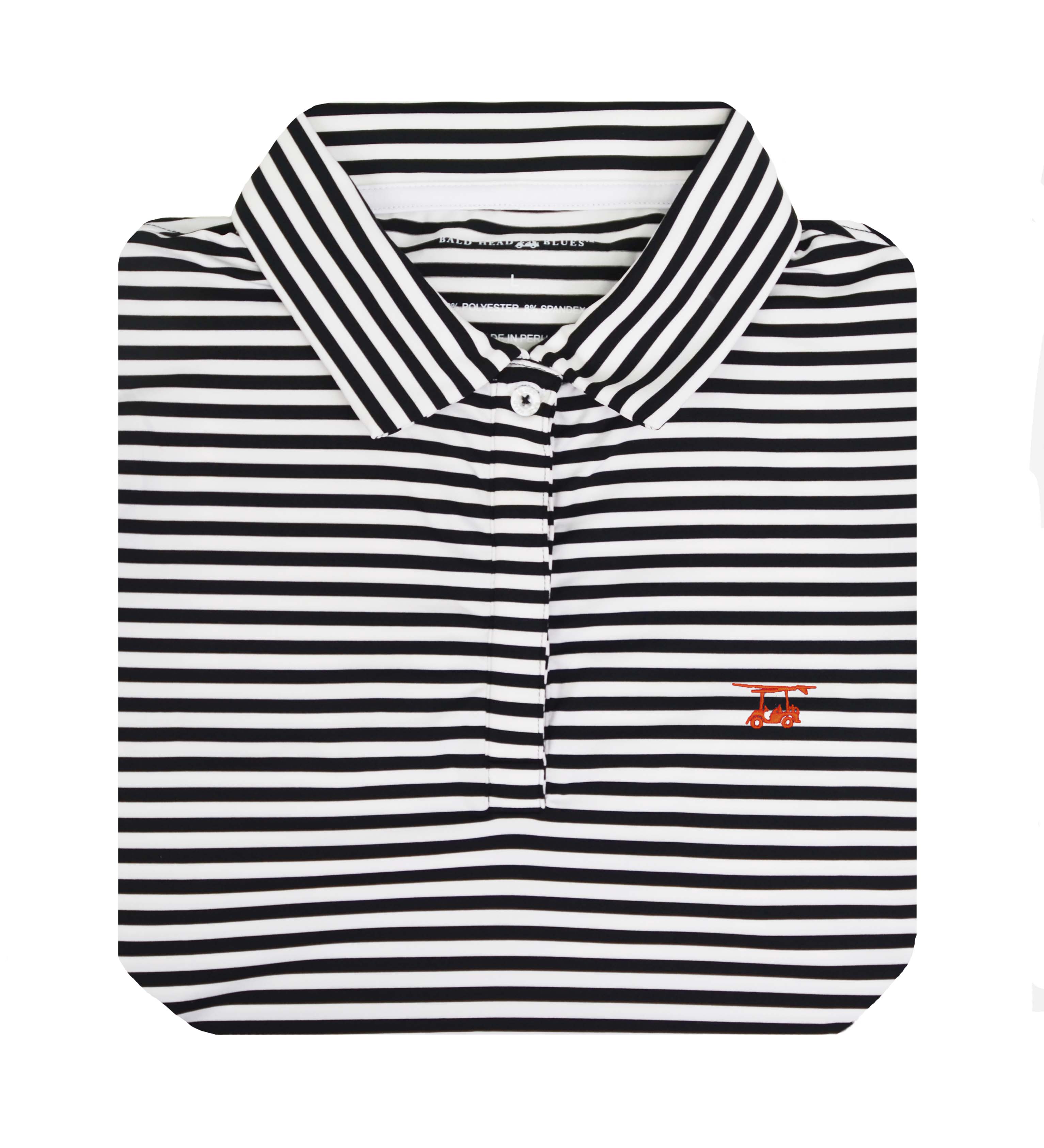 Albatross Polo for Women - Black/White Wide Stripe