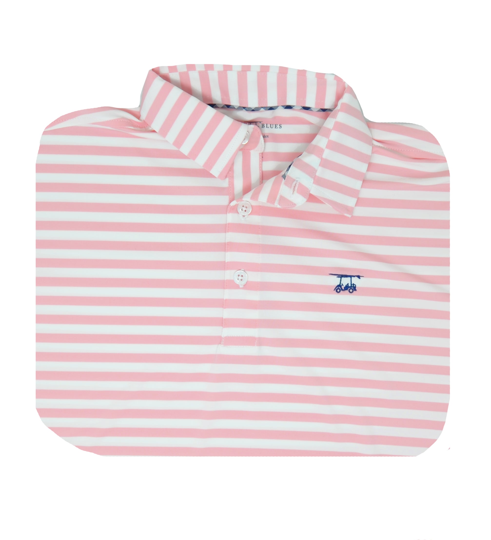 Albatross Polo - Pink and White Wide Stripe