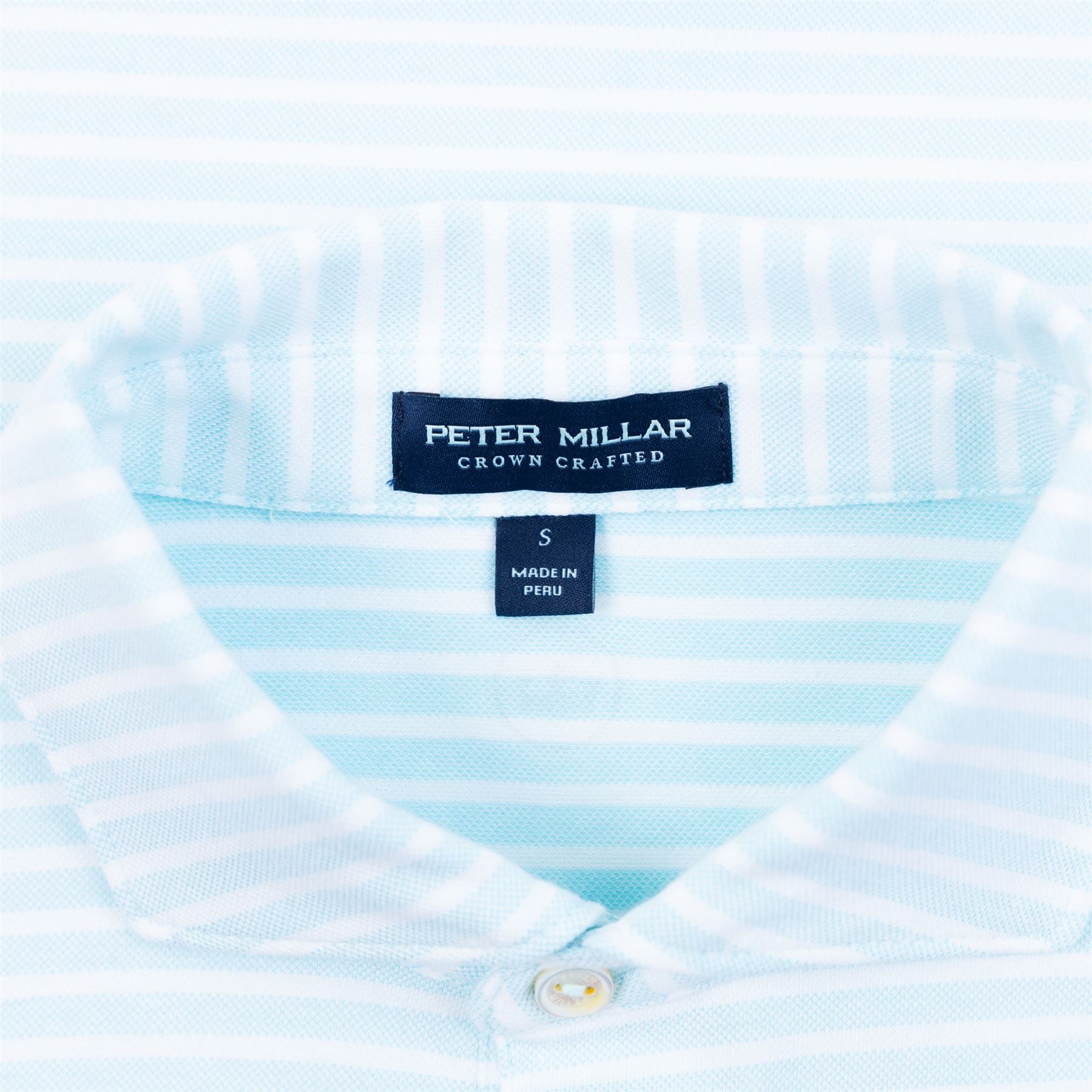 Albatross Tailored Fit Cotton Pique Polo - Iced Aqua Blue