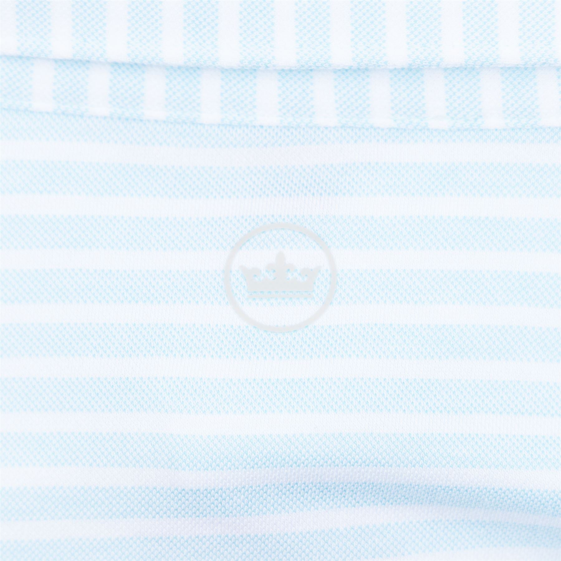 Albatross Tailored Fit Cotton Pique Polo - Iced Aqua Blue