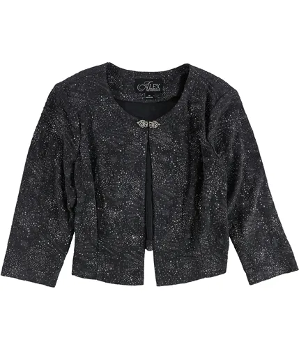 Alex Evenings Jacquard Blazer Jacket for Women