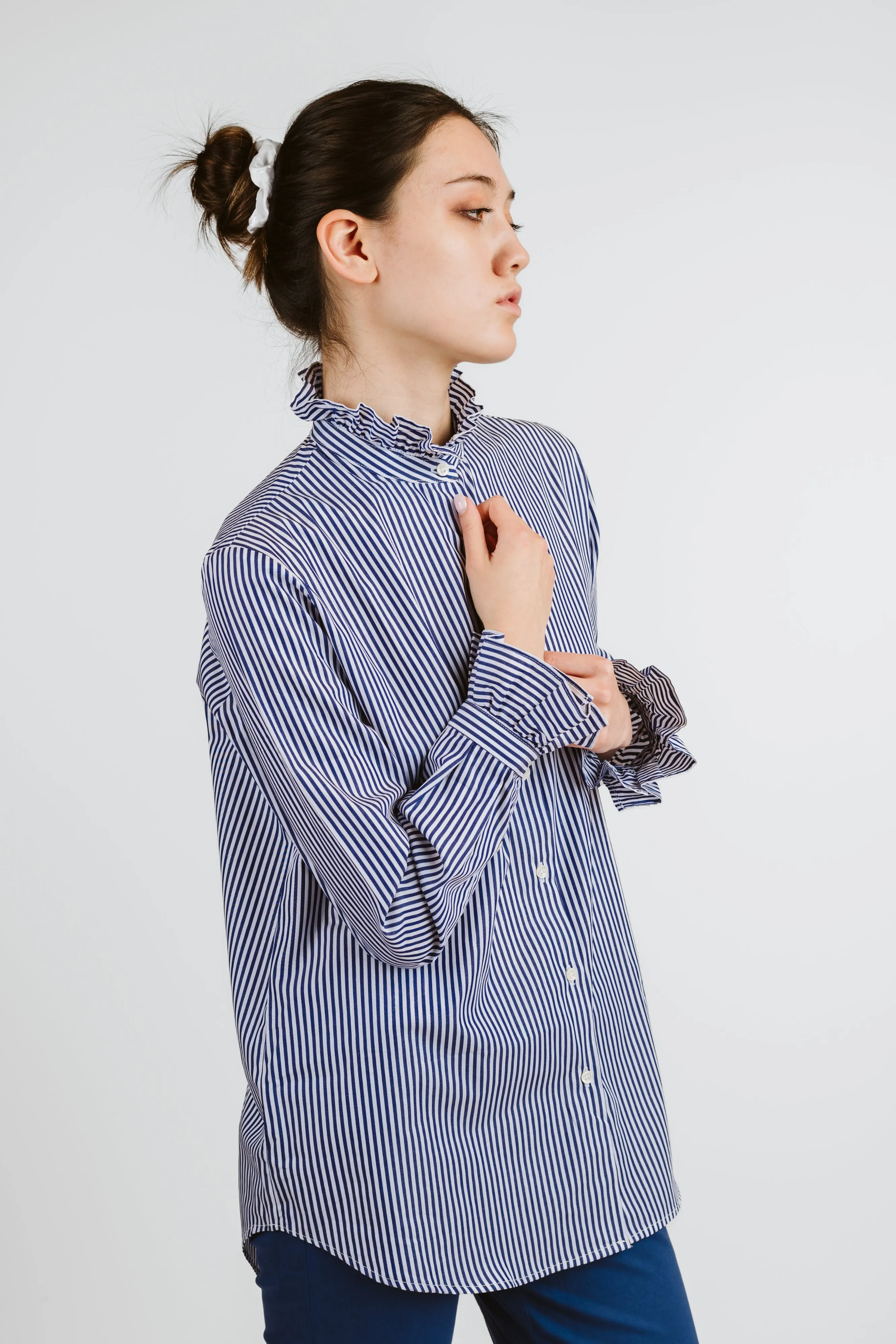 Alex Oversized Blue Stripe Shirt