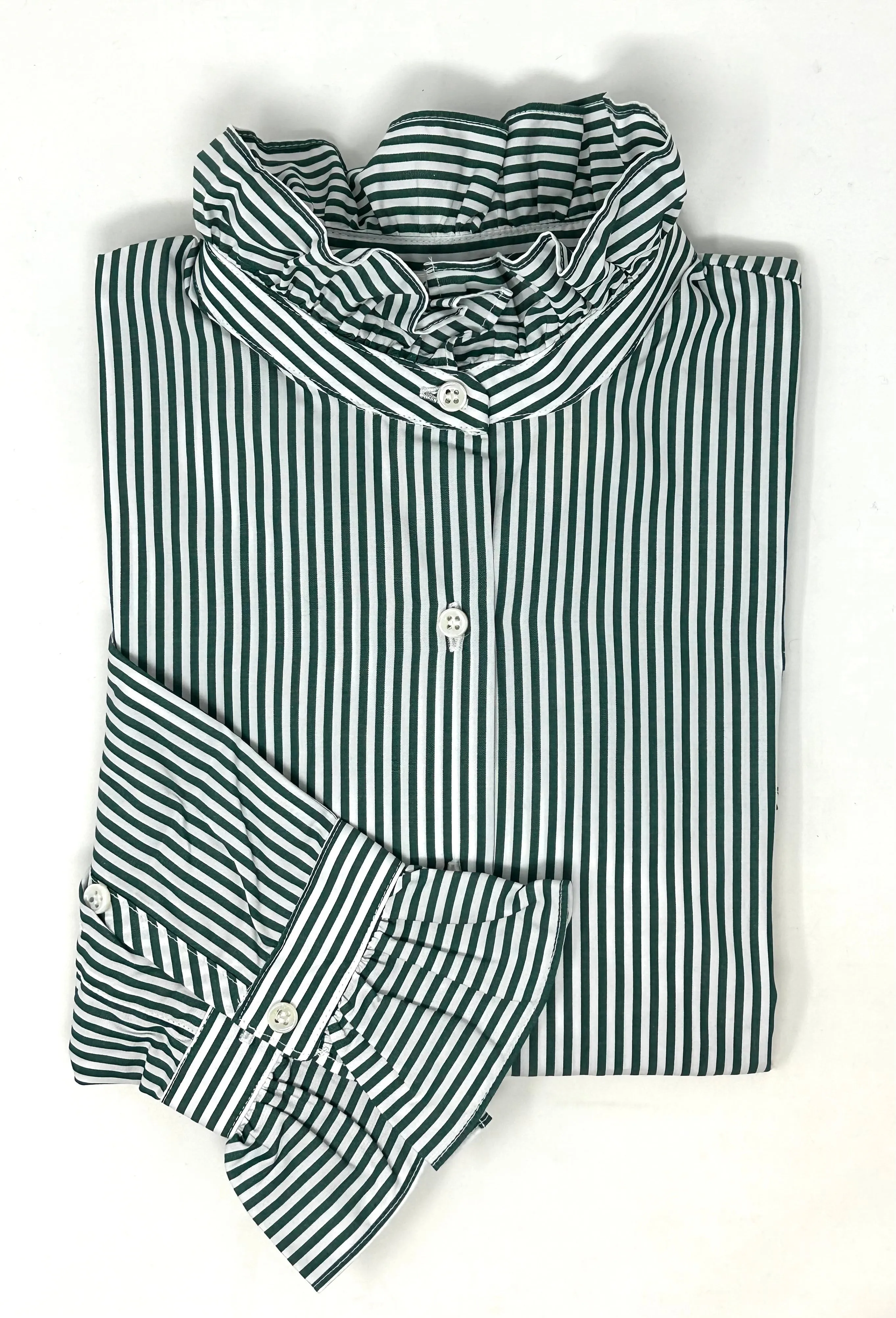 Alex Oversized Green Striped Shirt