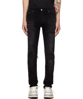 Amiri Black Bandana Jacquard Jeans