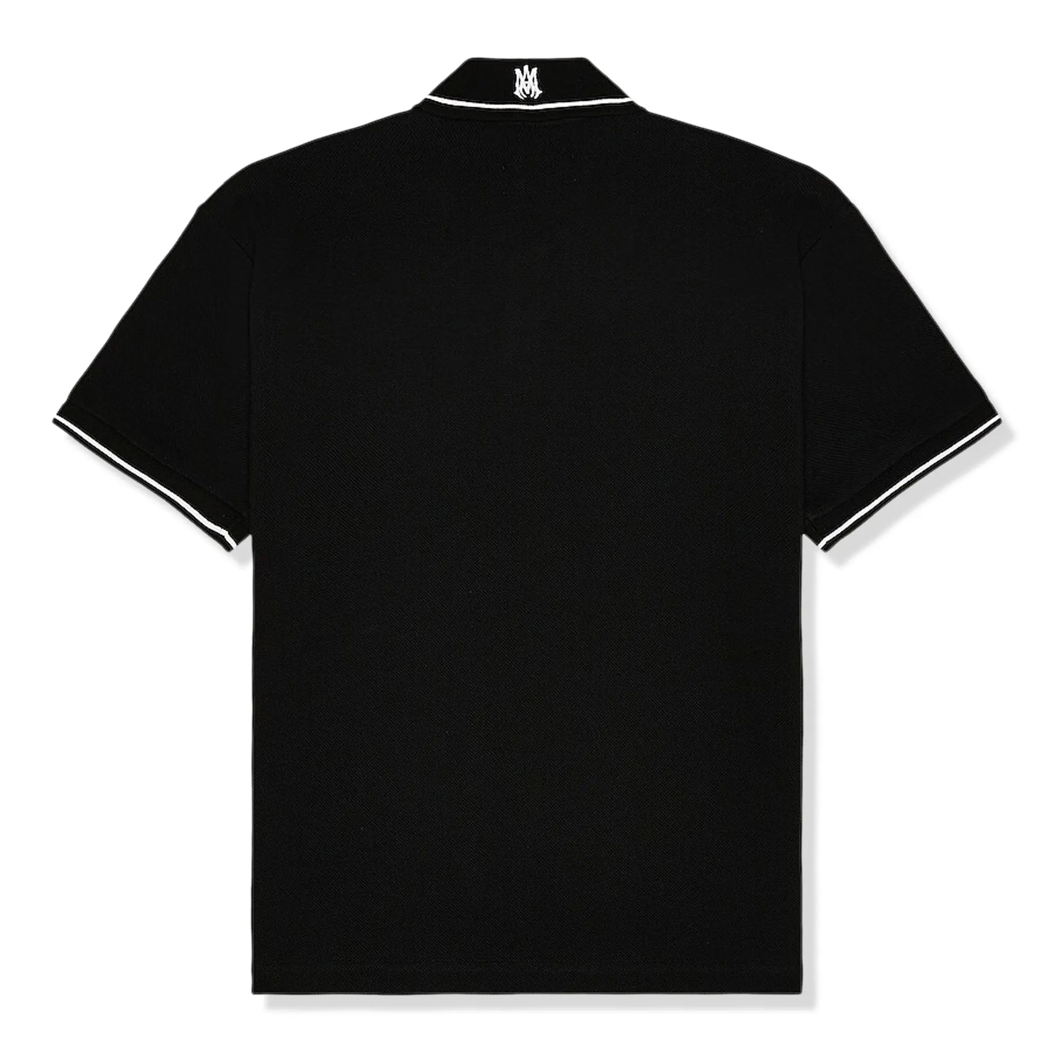 Amiri Black Polo Shirt, Short Sleeve, Solid