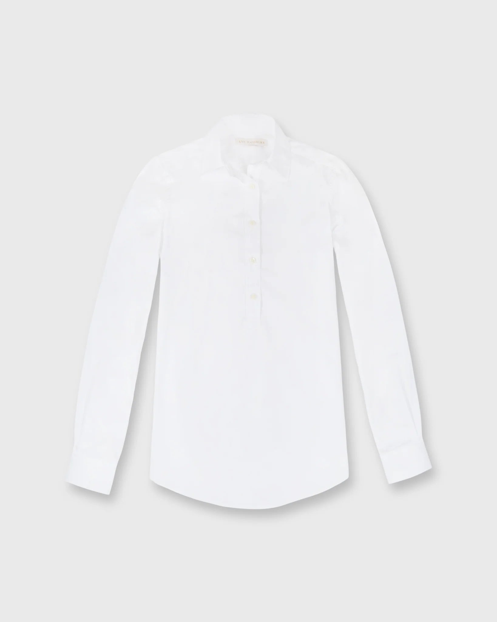 Ann Mashburn White Poplin Tomboy Shirt