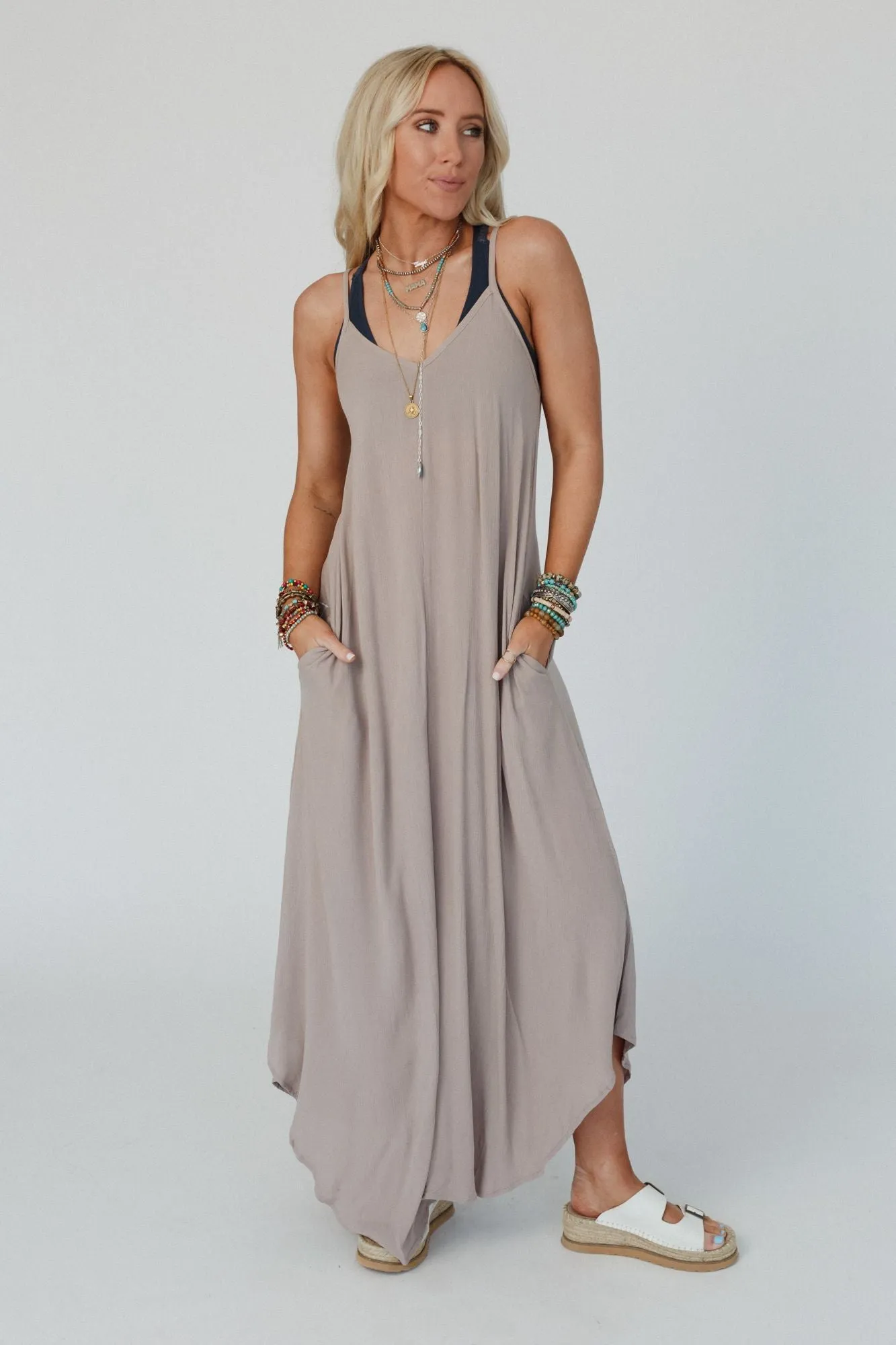 Another Level Maxi Dress, Ash Mocha