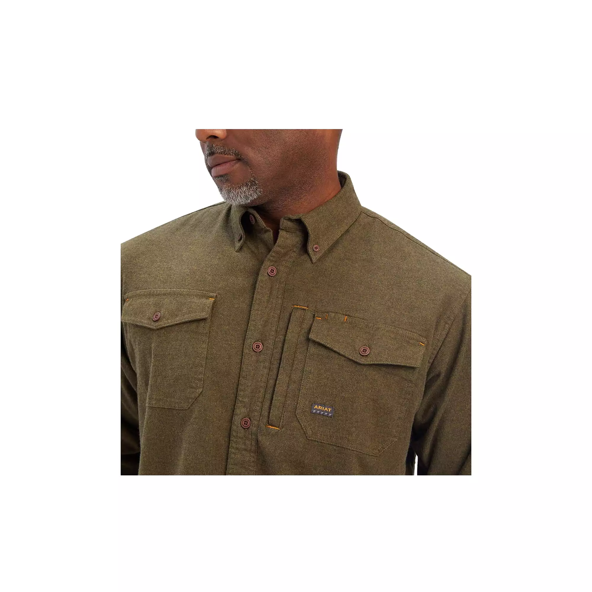 Ariat DuraStretch Work Shirt Long-Sleeve in Wren Heather