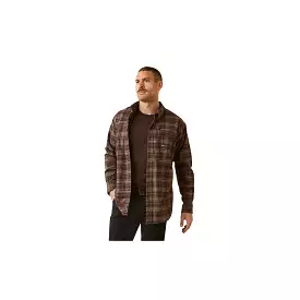 Ariat Flannel Work Shirt - Long Sleeve - Beech Plaid - Durable and Stretchy - Rebar Collection