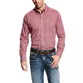 Ariat Jaxx Print Rose Cultivar Long Sleeve Shirt for Men.