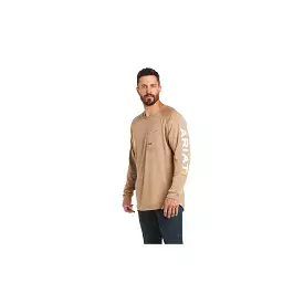 Ariat Khaki HeatFighting Rebar LS T-Shirt