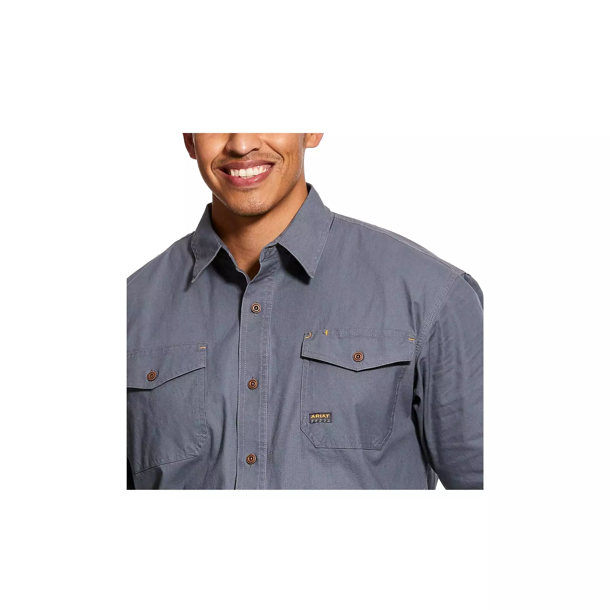 Ariat Rebar DuraStretch Work Shirt - Steel