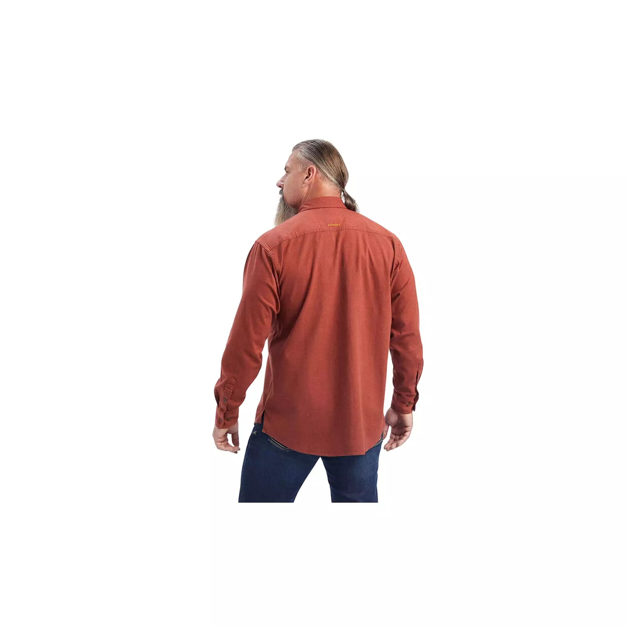 Ariat Rebar Flannel Durable Work Shirt - Long Sleeve - Cherry Mahogany