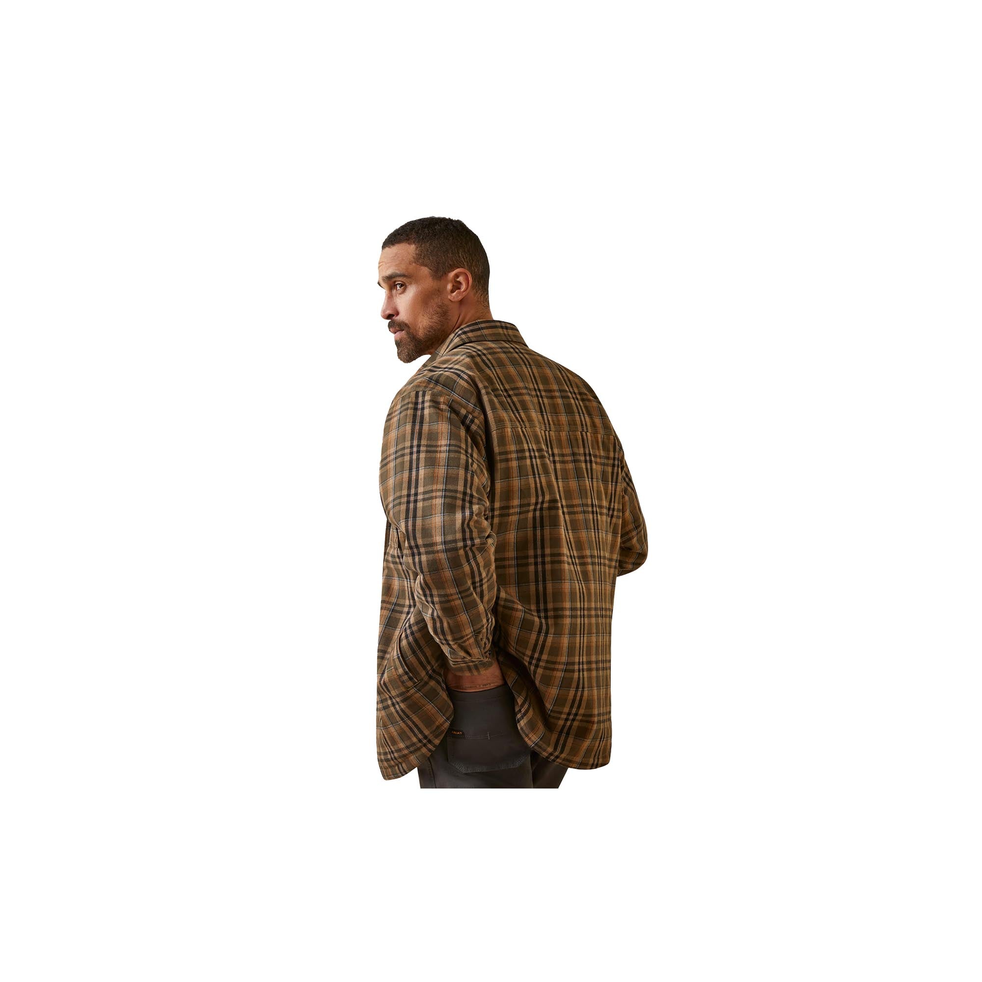 Ariat Rebar Flannel Insulated Shirt Wren Plaid