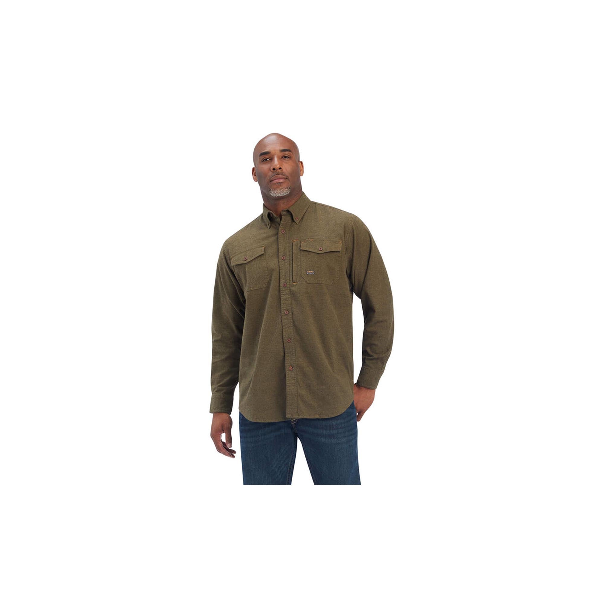 Ariat Rebar Flannel Shirt Wren Heather