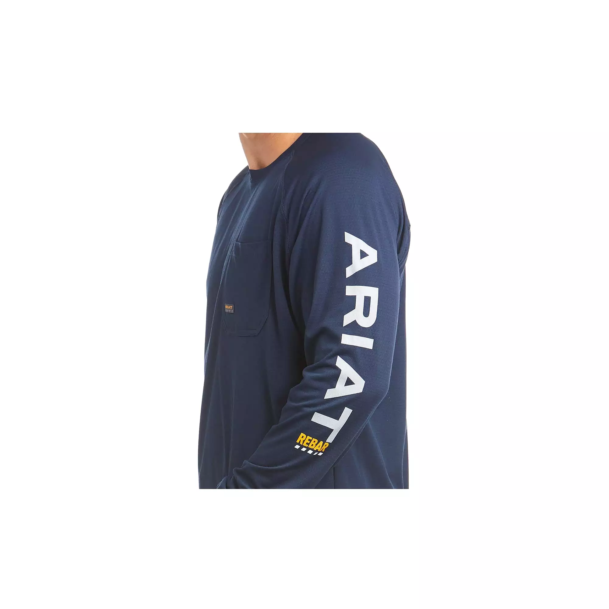 Ariat Rebar Heat Fighter Navy Long Sleeve T-Shirt