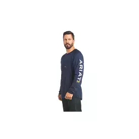 Ariat Rebar Heat Fighter Navy Long Sleeve T-Shirt