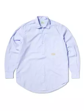 Aries Blue Striped Poplin Shirt for Women