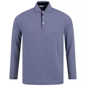 Ashton Atlanta Blue Polo - Luxe Tech Long Sleeve Chattanooga